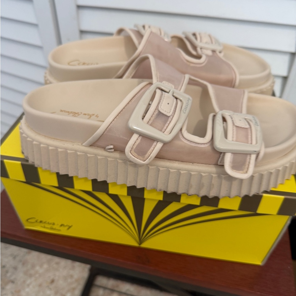 Circus NY by Sam Edelman Cris Mesh Sandal (Women)  8.5 Vanilla Bean